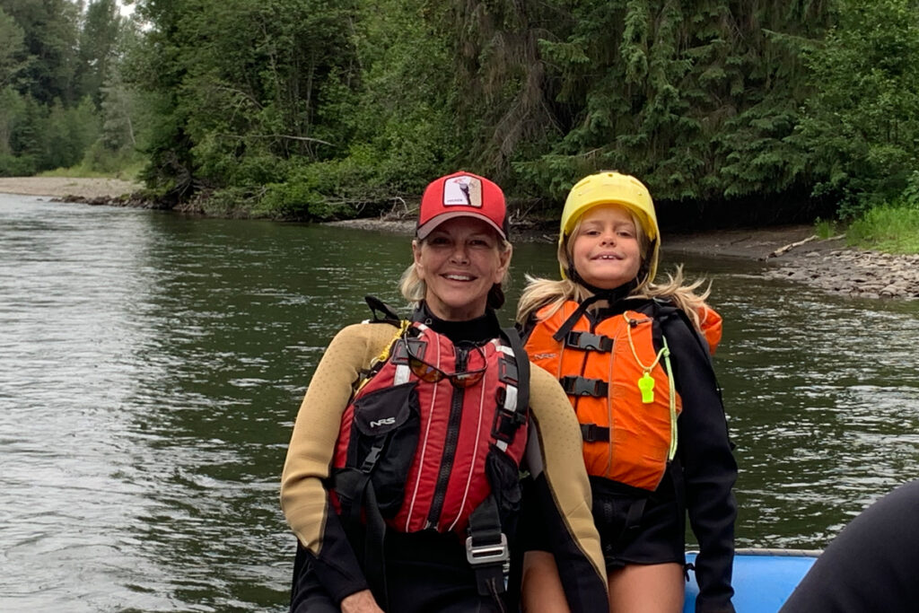 Donna Kranhold with her niece enjoying summer in British Columbia