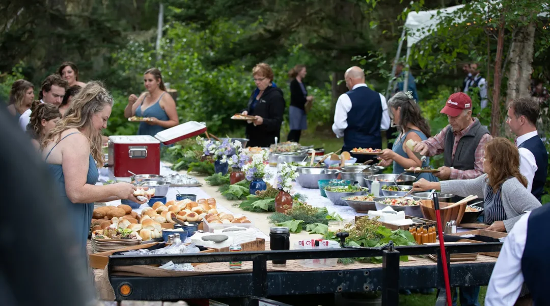 Weddings at Bear Claw Lodge are far from ordinary! The food is as impressive as the scenery at our Wilderness lodge weddings in BC, Canada